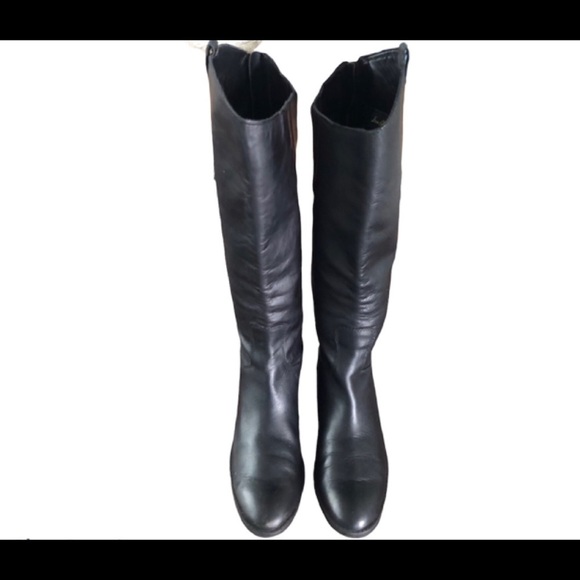 Sam Edelman Penny Black Leather Tall Riding Boots - Picture 4 of 17